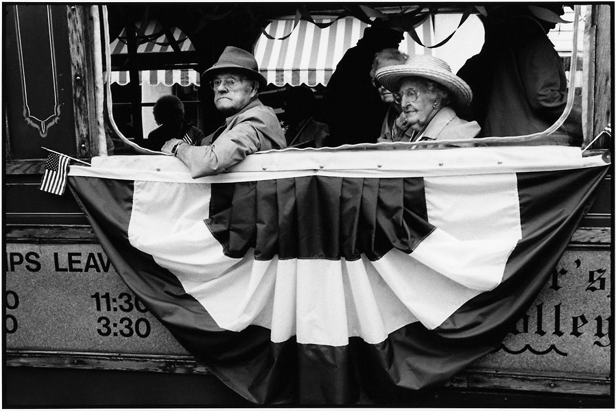 July 4, Bar Harbor  1996  : OLD GLORY-Patriotism & Dissent 1966-2008 : LINN SAGE | Photography Editorial and Fine Art, New York, N.Y., Maine