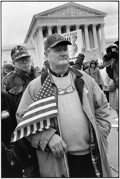 Bush v.Gore 2000 Supreme Court, NRA
 : OLD GLORY-Patriotism & Dissent 1966-2008 : LINN SAGE | Photography Editorial and Fine Art, New York, N.Y., Maine